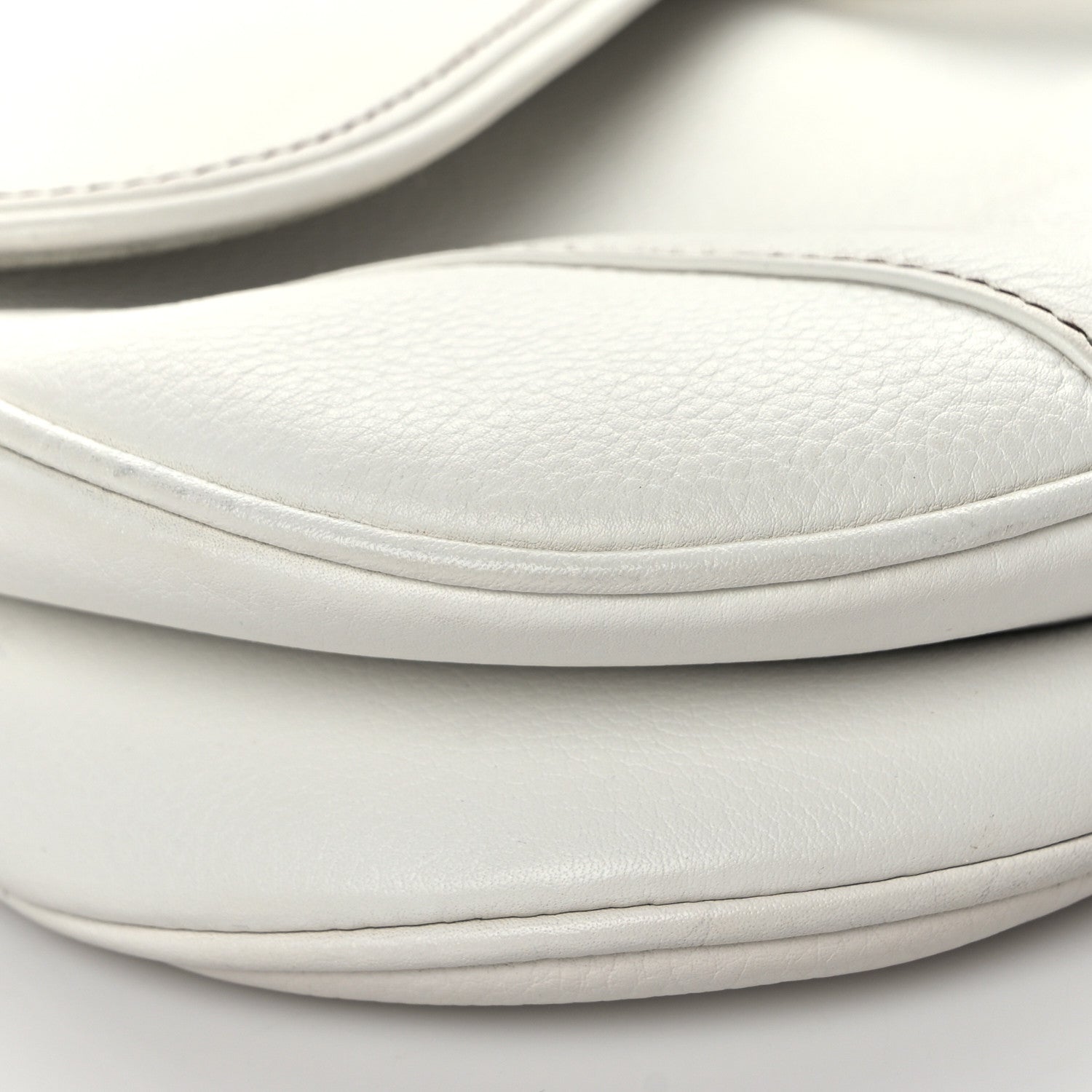 Christian Dior Calfskin Saddle Bag White 8 of 12