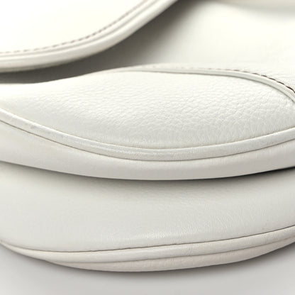 Christian Dior Calfskin Saddle Bag White 8 of 12