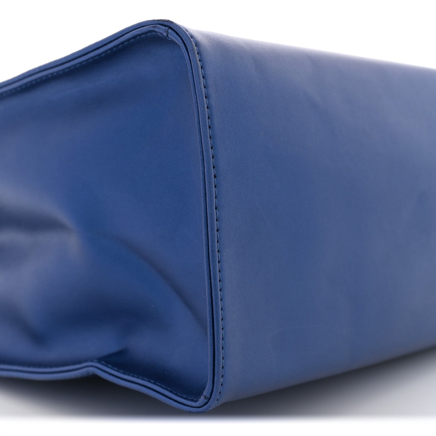 Telfar Metallic Vegan Leather Medium Shopping Bag Cobalt 8 of 11