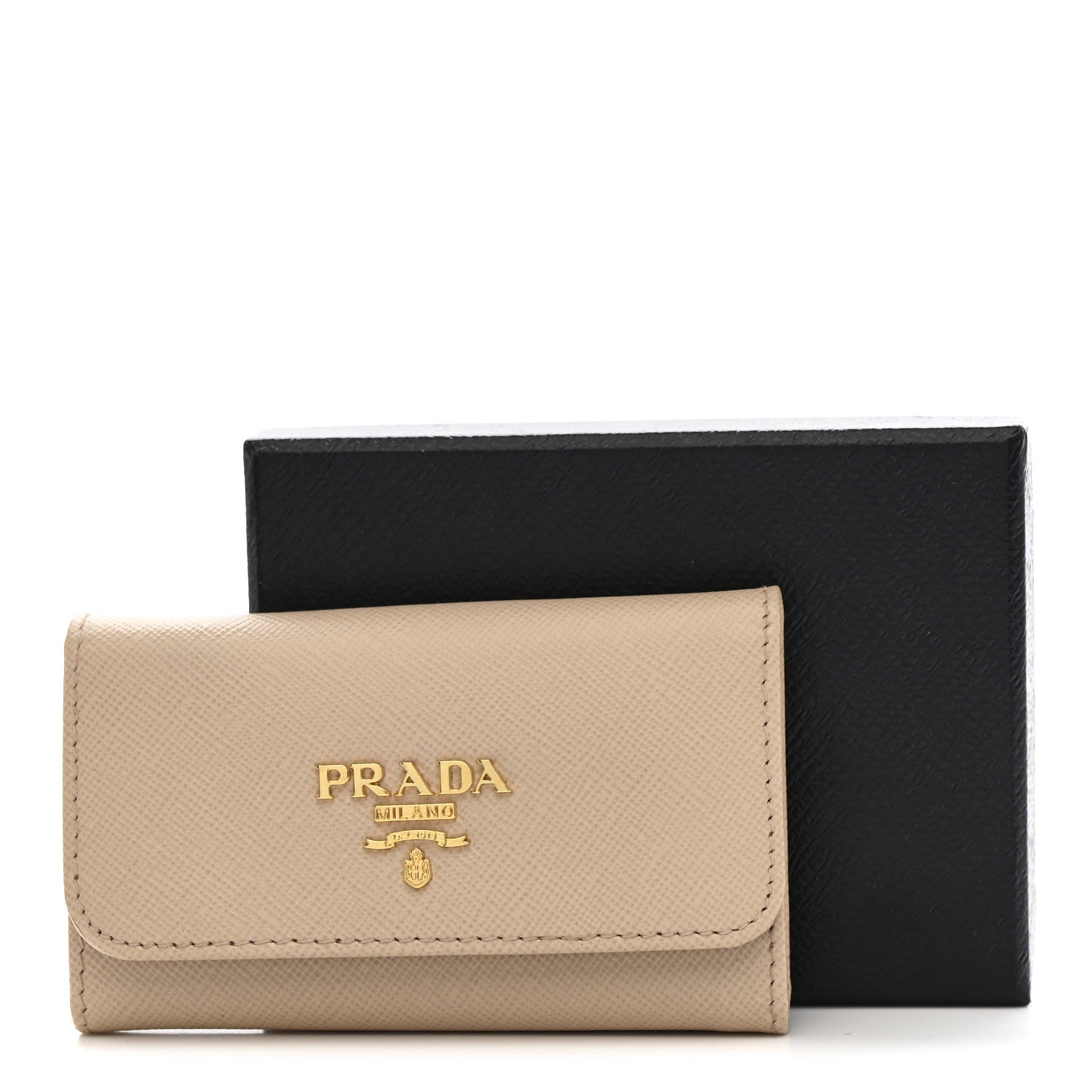 Prada Saffiano Fiocco 6 Key Holder Cipria 1808418 – FASHIONPHILE