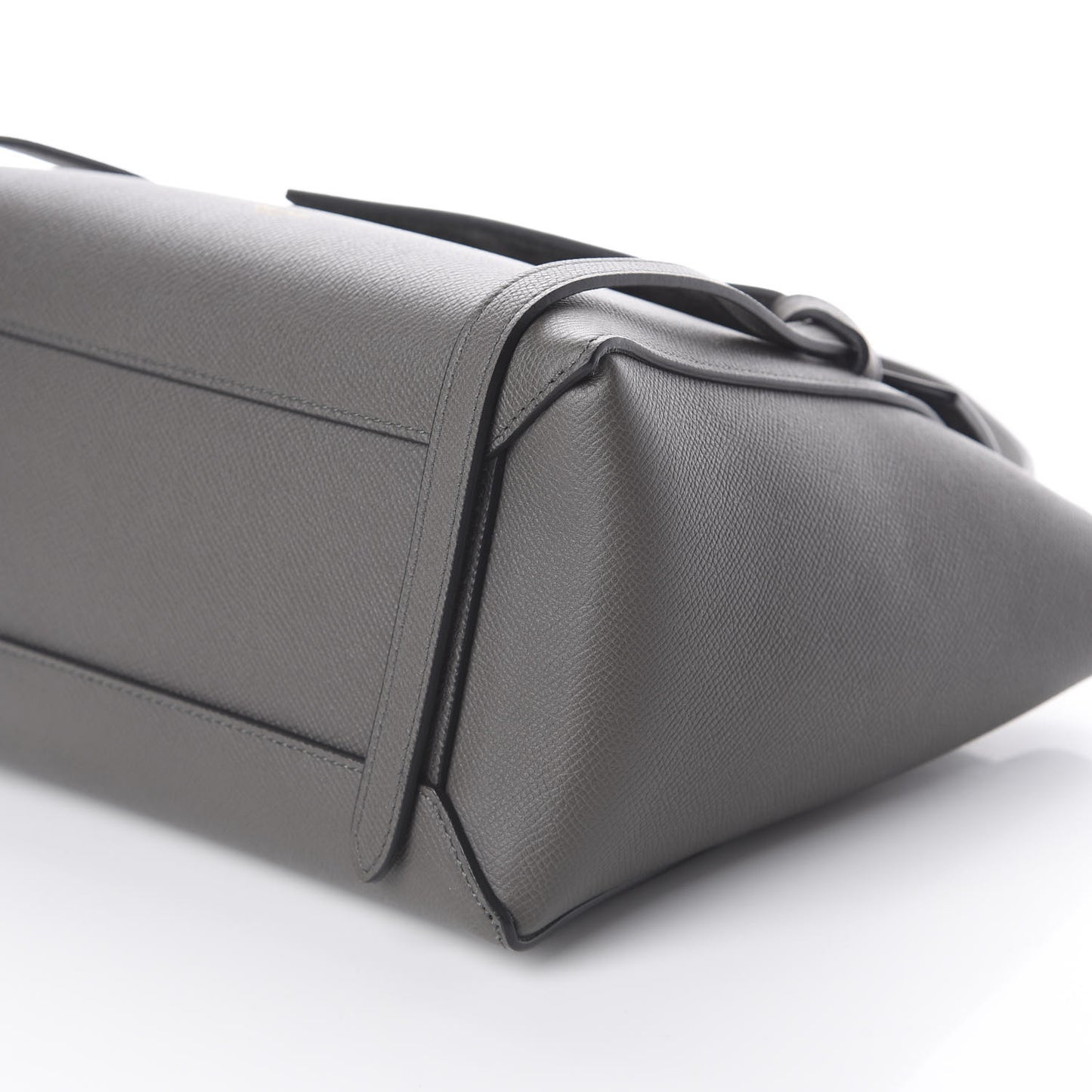Grained Calfskin Micro Belt Bag Grey