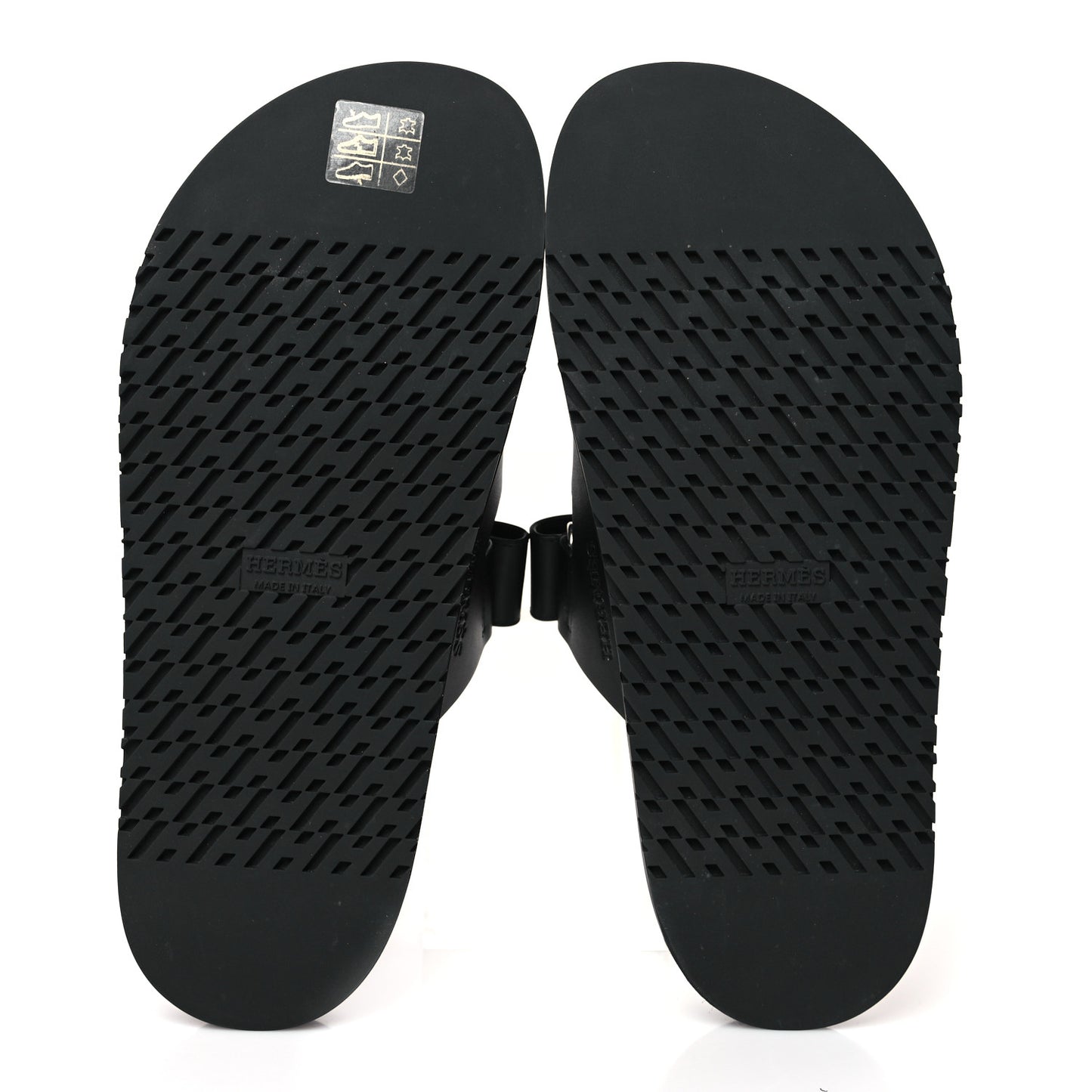 Calfskin Womens Chypre Sandals 38.5 Black