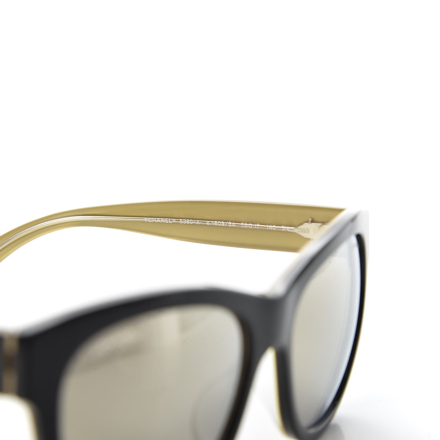 Acetate Square CC Sunglasses 5380 Black