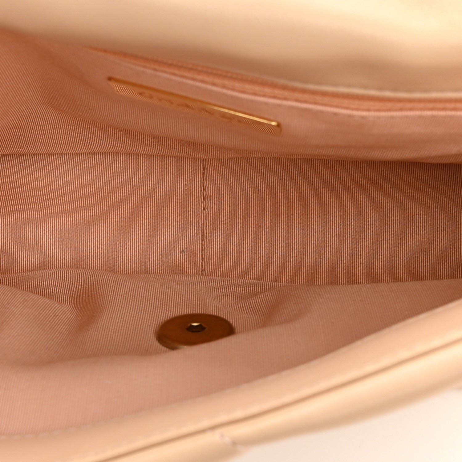Chanel Lambskin Quilted Medium Chanel 19 Flap Light Beige 4 of 11