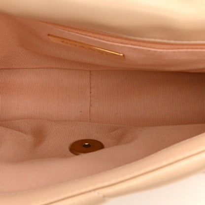 Chanel Lambskin Quilted Medium Chanel 19 Flap Light Beige 4 of 11