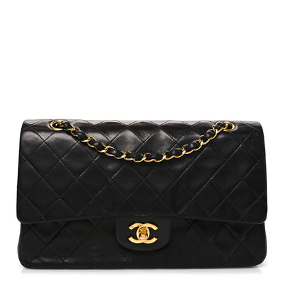 Chanel Lambskin Quilted Medium Double Flap Black 1 of 11