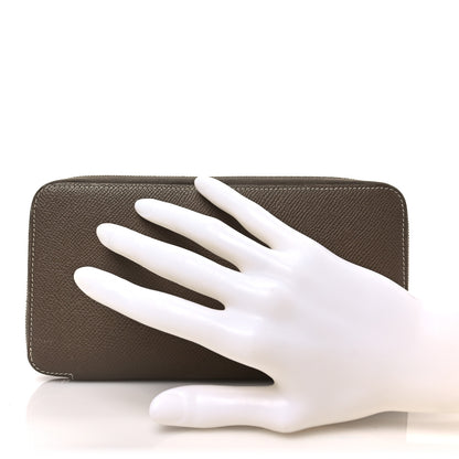 Hermes Epsom Silk'in Wallet Etoupe 2 of 6