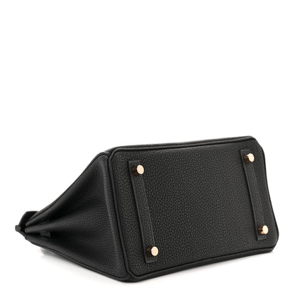 Hermes Togo Birkin 25 Black 4 of 12