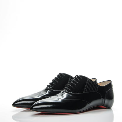 Christian Louboutin Patent Platt Dance Oxfords 41.5 Black 3 of 7