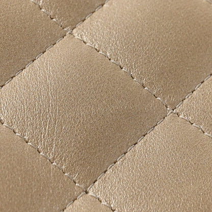 Chanel Metallic Lambskin Quilted Extra Mini V For Victory Flap Light Gold 12 of 12