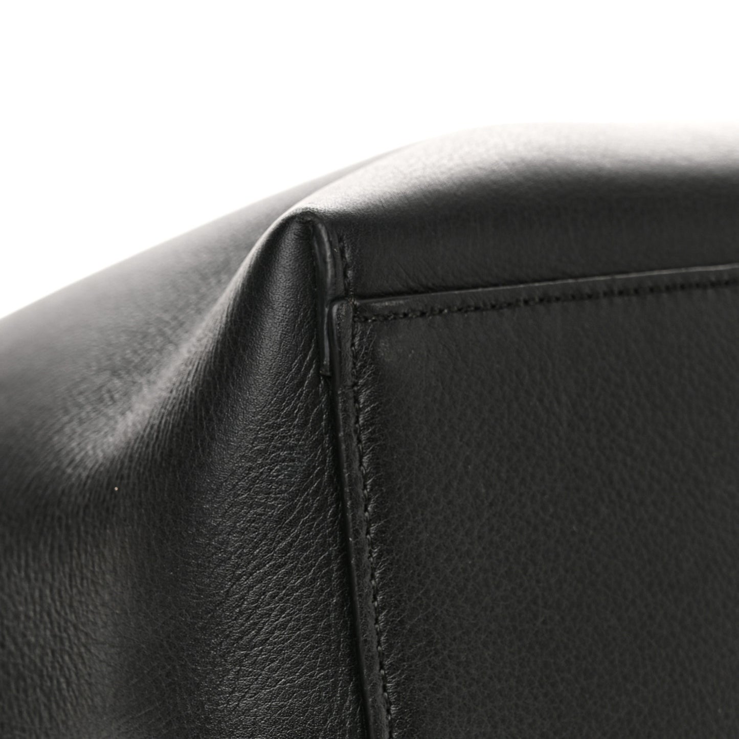 Calfskin Anagram Tote Black