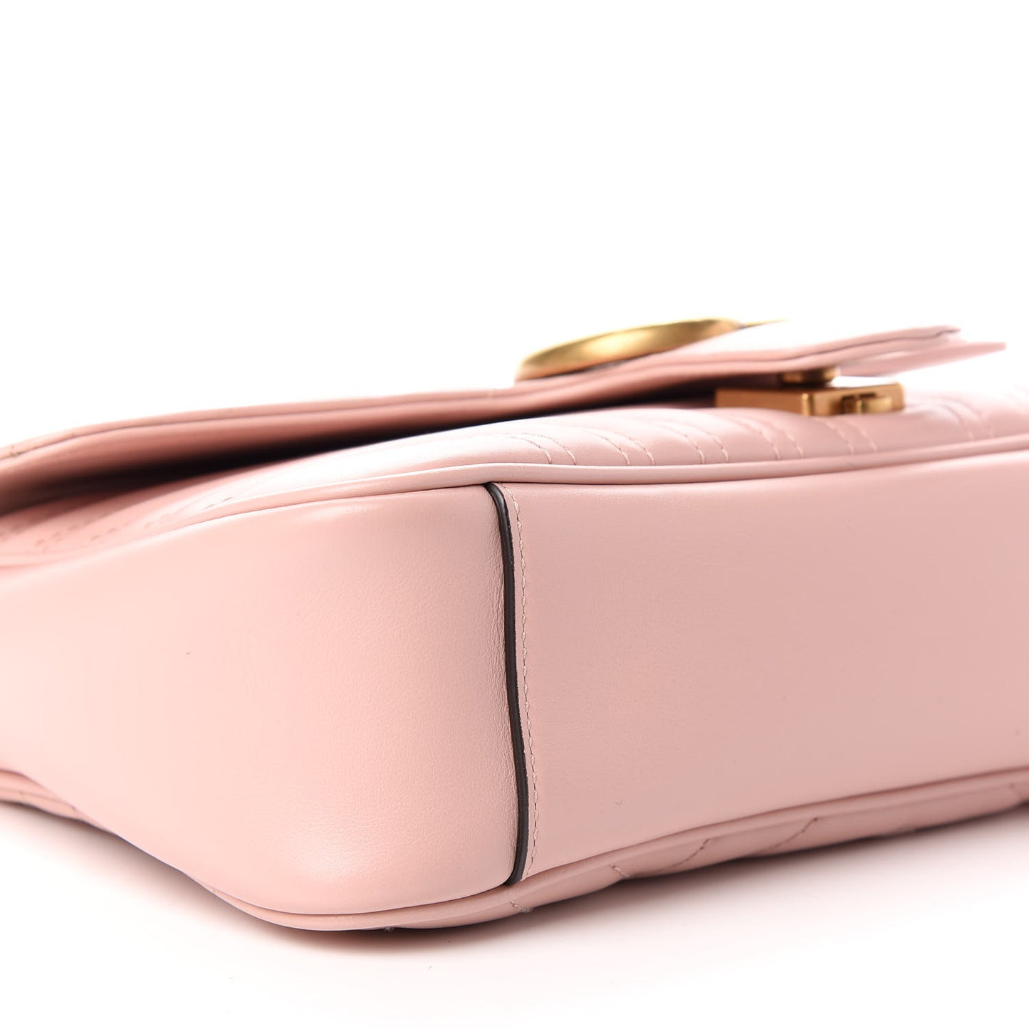 Calfskin Matelasse Small GG Marmont Shoulder Bag Perfect Pink