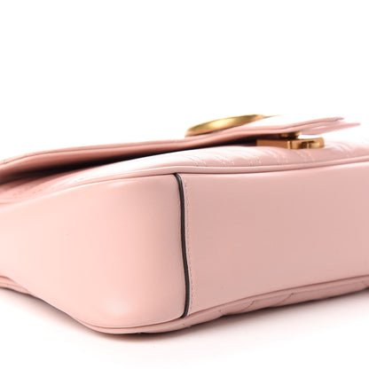 Gucci Calfskin Matelasse Small GG Marmont Shoulder Bag Perfect Pink 8 of 9