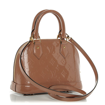 Louis Vuitton Vernis Alma BB Rose Velours 3 of 6