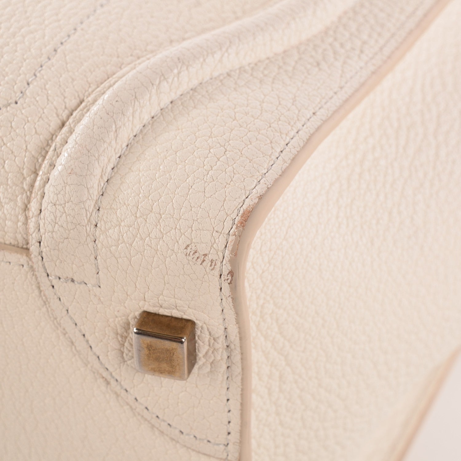 Celine Goatskin Micro Luggage White 7 of 15