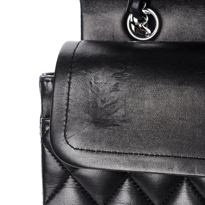 Chanel Lambskin Quilted Medium Double Flap Bag Black 21 of 27
