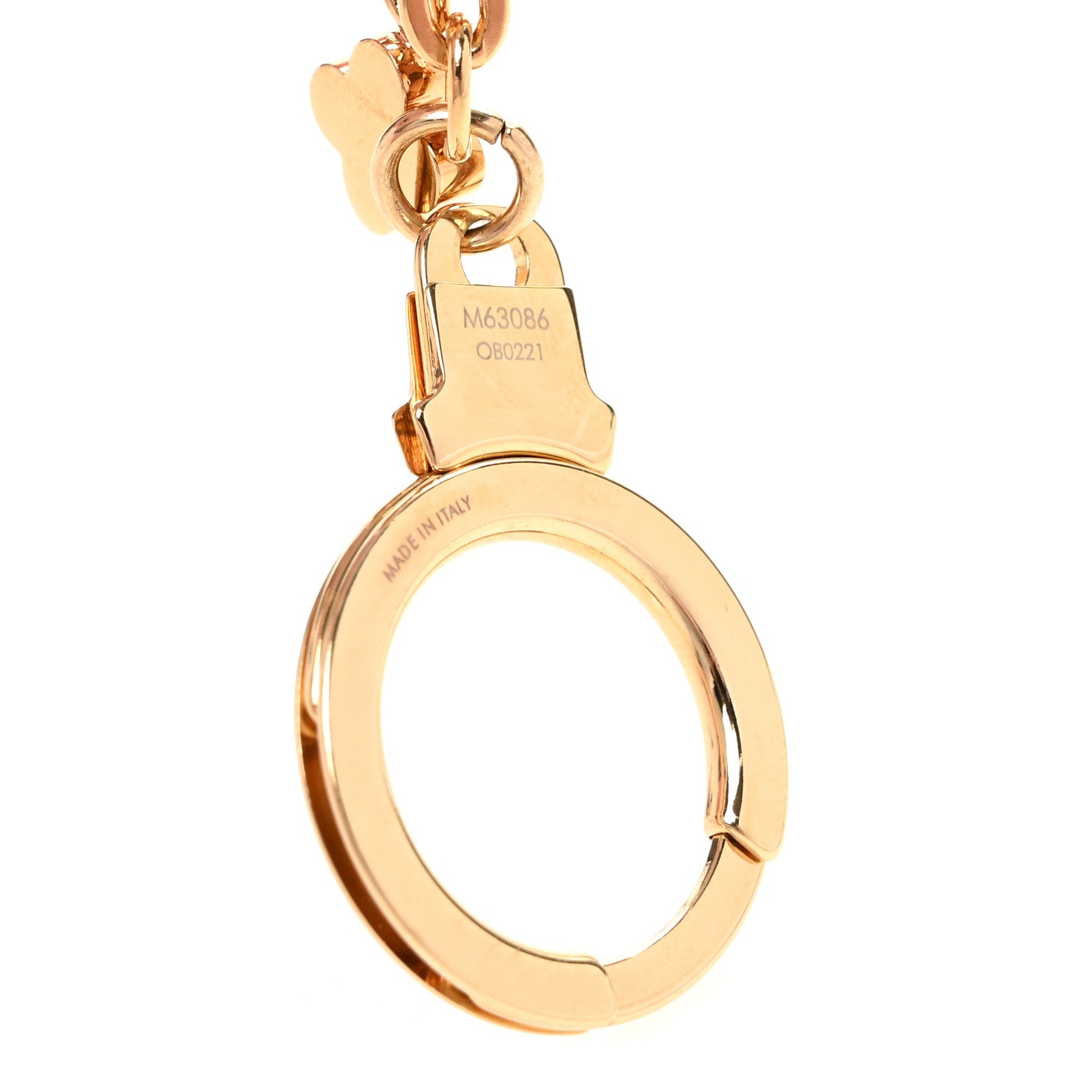 Louis Vuitton Brass Monogram Blooming Flowers Bag Charm Key Holder Rose Ballerine 4 of 4