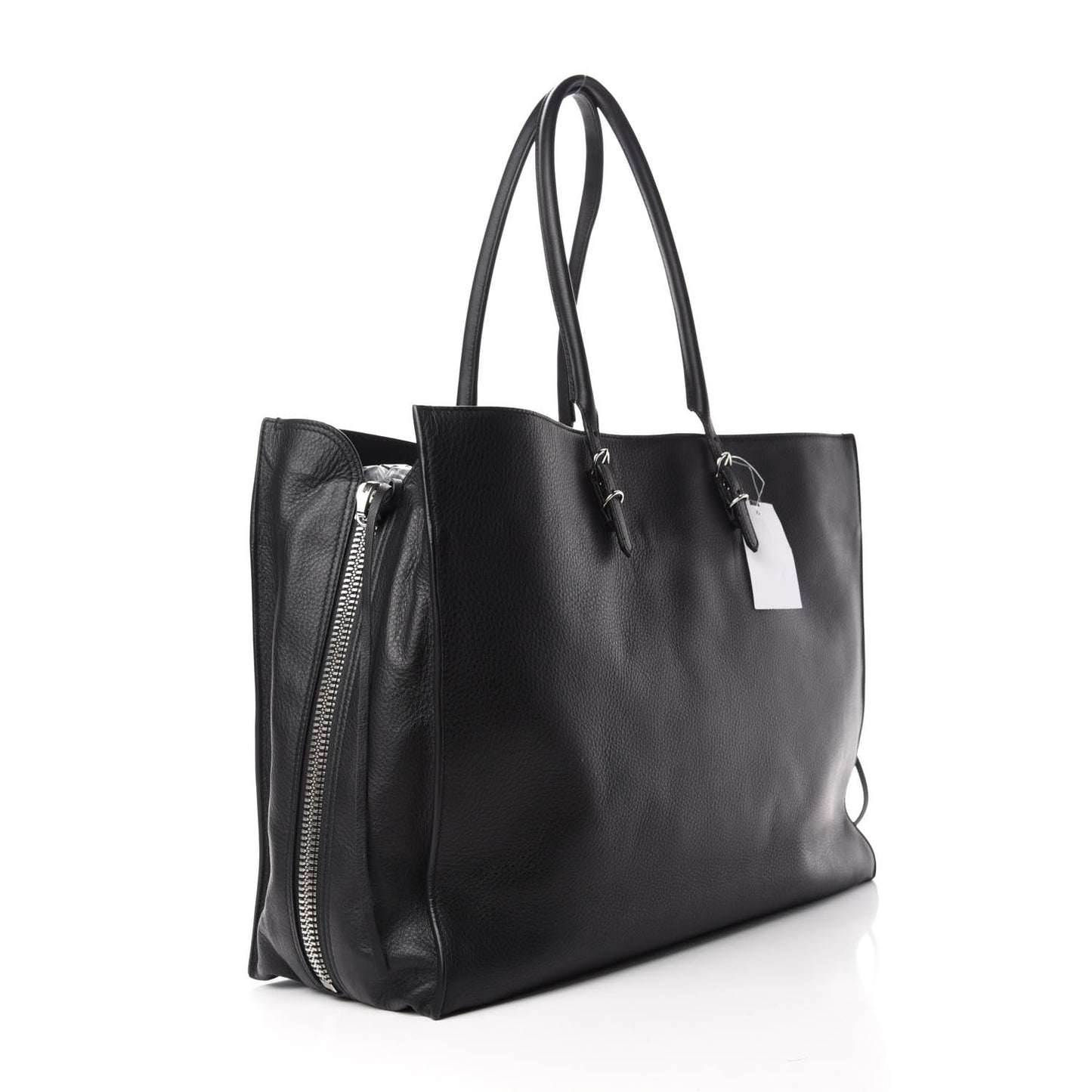 Supple Calfskin Papier A4 Tote Black