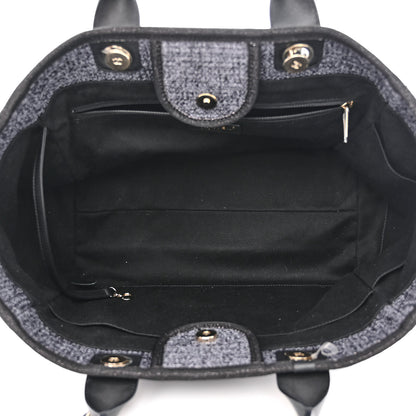 Chanel Lurex Boucle Medium Deauville Tote Black 5 of 11