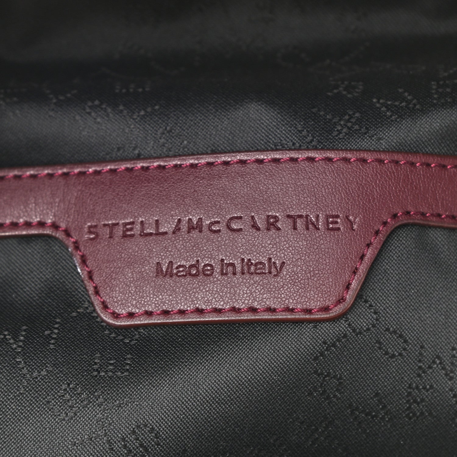 Stella McCartney Nylon Eco Alter Nappa Mini Falabella GO Backpack Burgundy 6 of 9