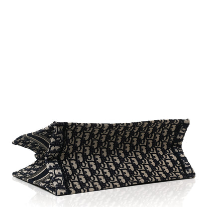 Christian Dior Oblique Medium Book Tote Blue Multicolor 4 of 11