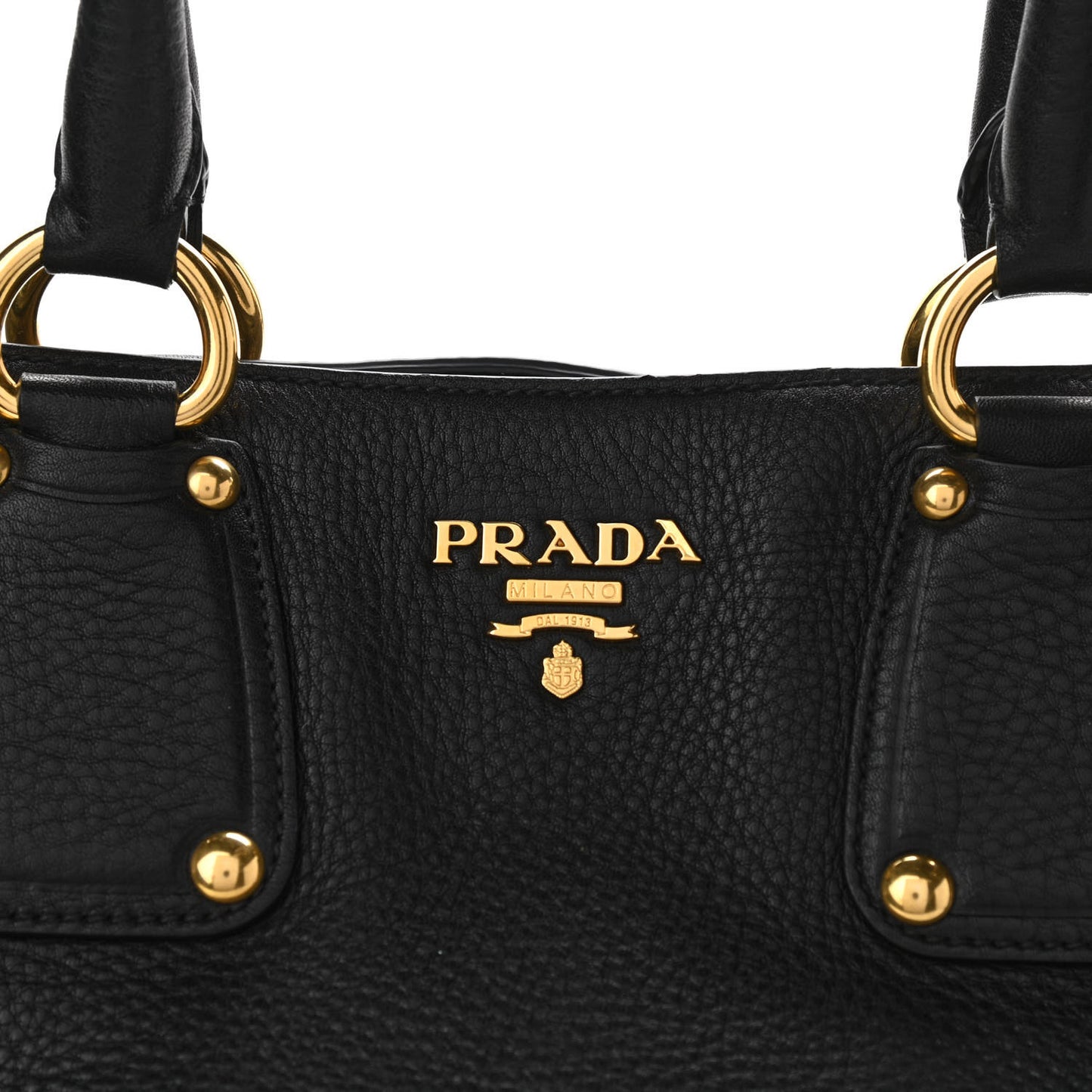 Vitello Daino Tote Black