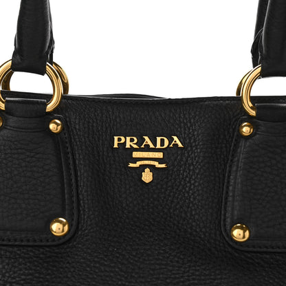 Prada Vitello Daino Tote Black 6 of 8