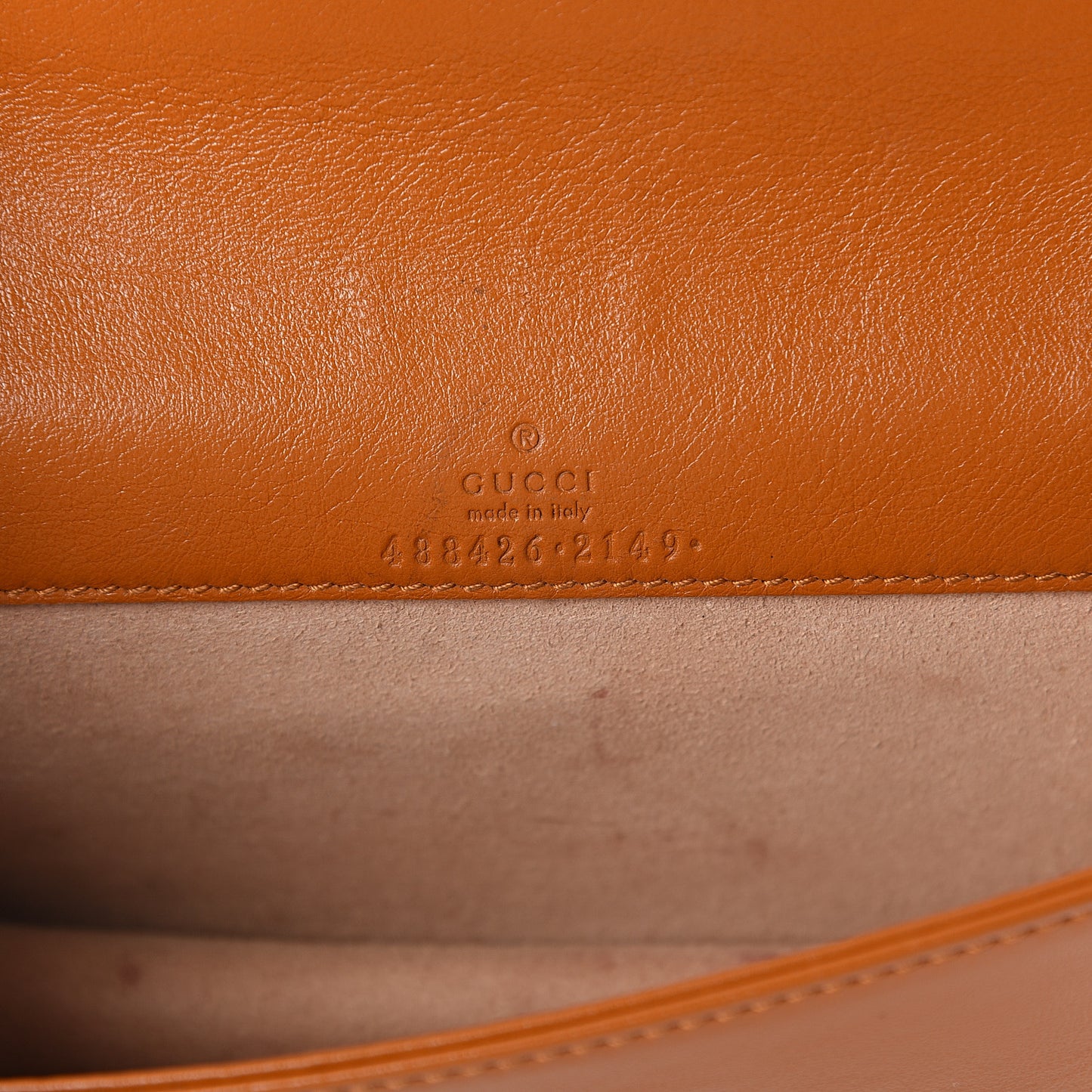 Calfskin Matelasse GG Marmont Mini Bag Cognac