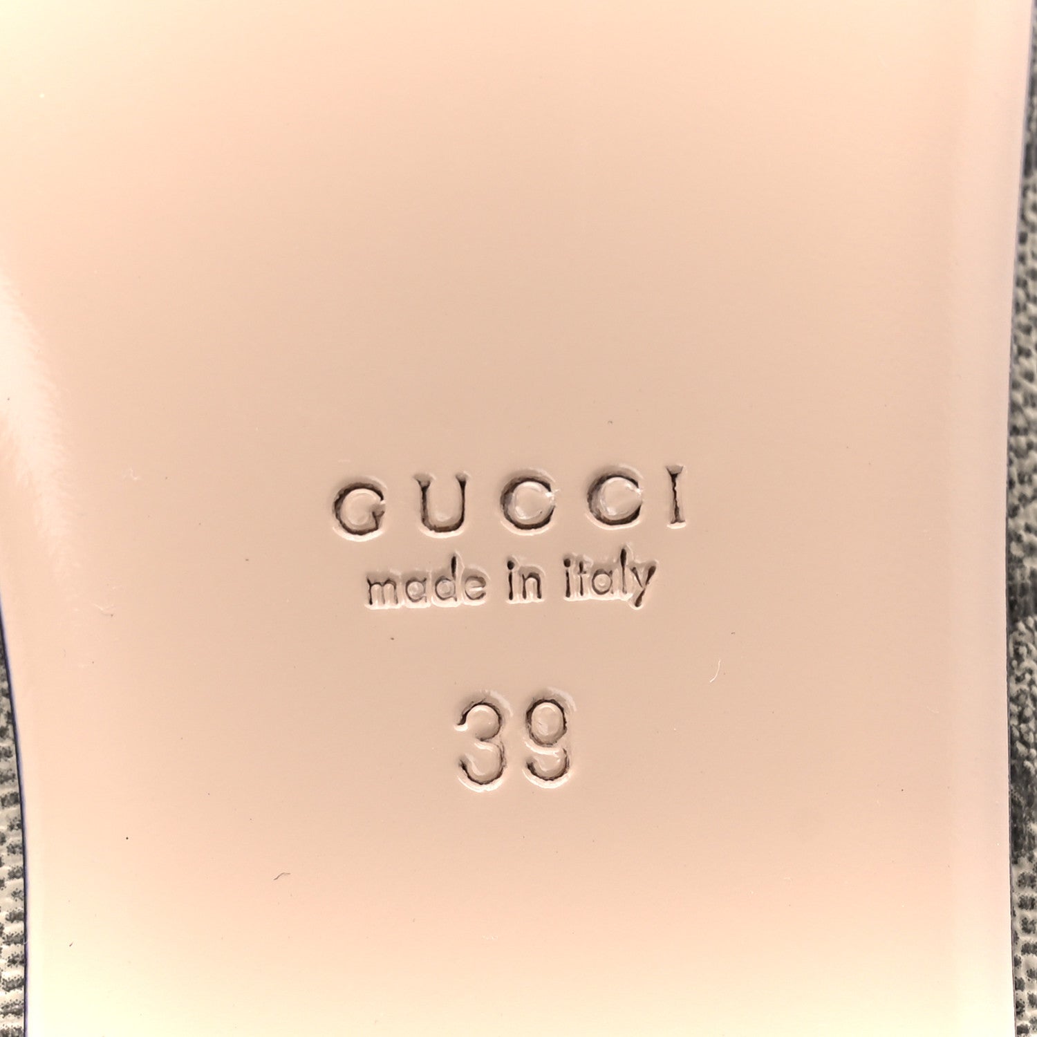Gucci Monogram G Pearl Scalloped Flats 39 Beige Red 6 of 10