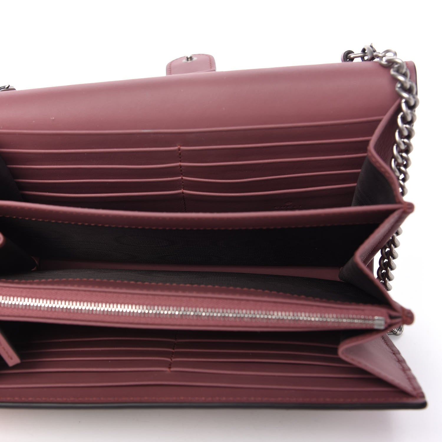 Gucci GG Supreme Monogram Blooms Mini Dionysus Chain Wallet Beige Multicolor Dry Rose 5 of 11