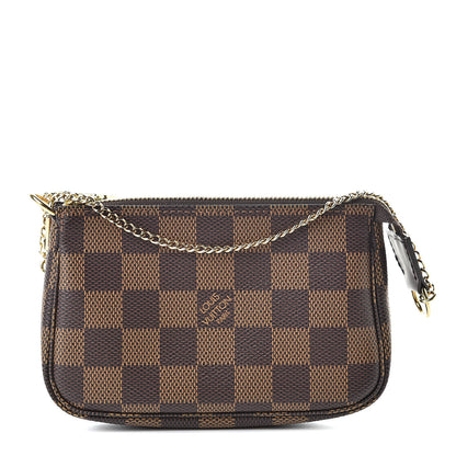 Louis Vuitton Damier Ebene Mini Pochette Accessories 1 of 8