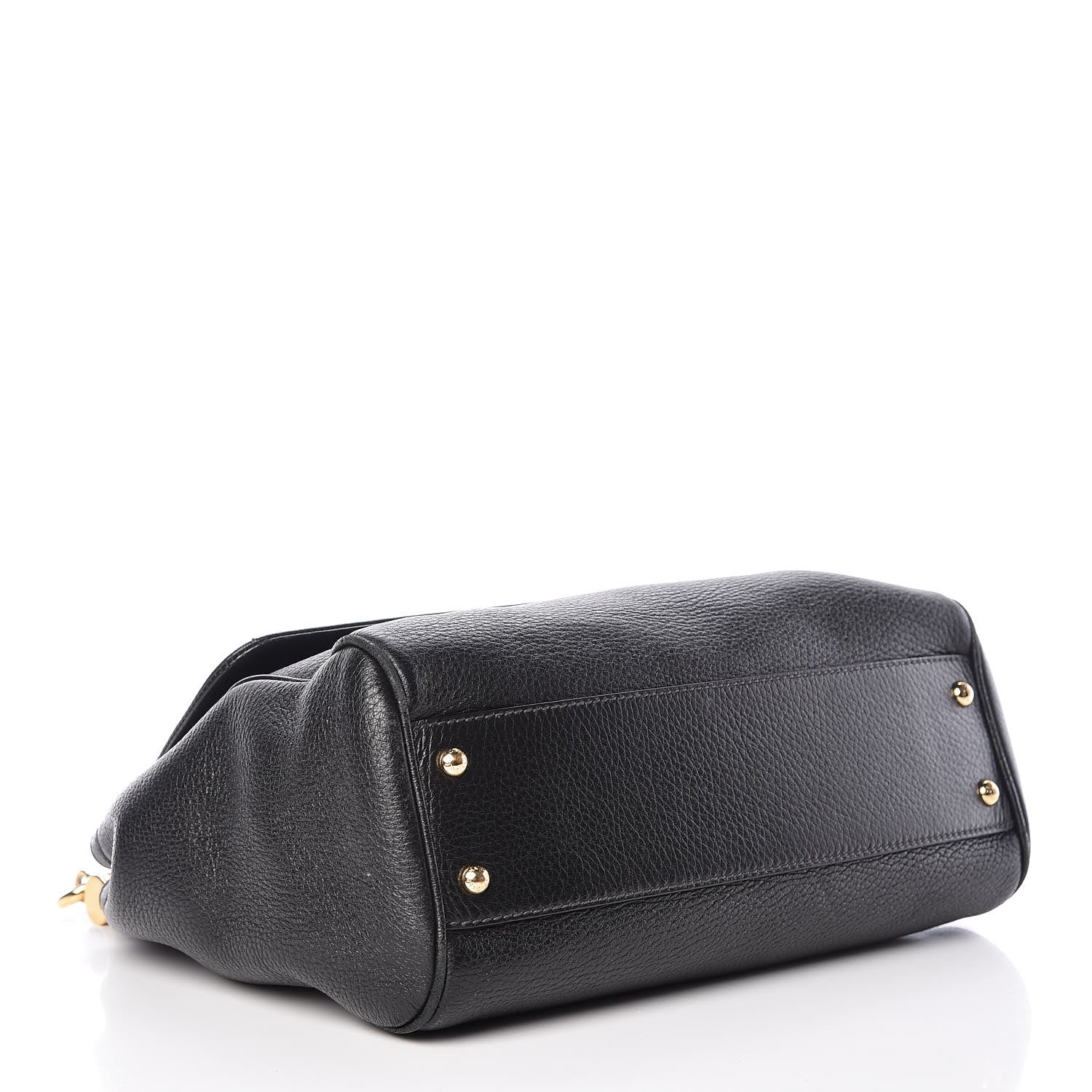 Dolce & Gabbana Grained Deerskin Medium Miss Sicily Satchel Black 4 of 16