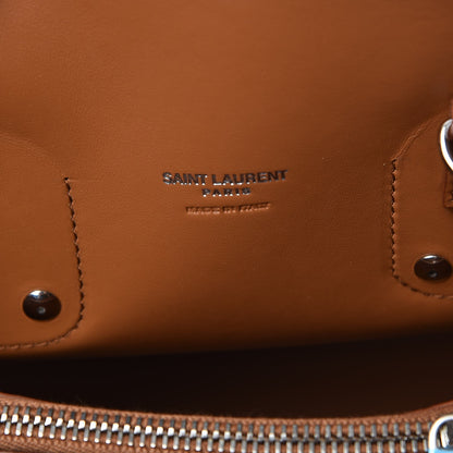 Saint Laurent Grained Calfskin Small Sac De Jour Saddle Brown 7 of 10