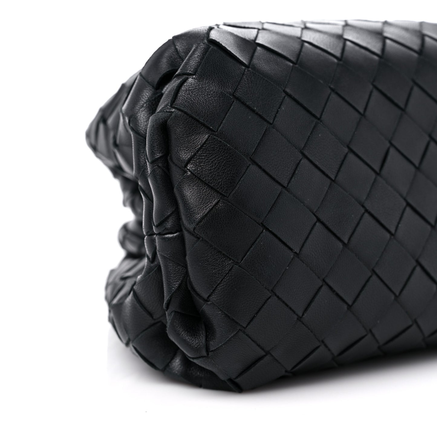 Nappa Maxi Intreccio The Pouch Oversized Clutch Black