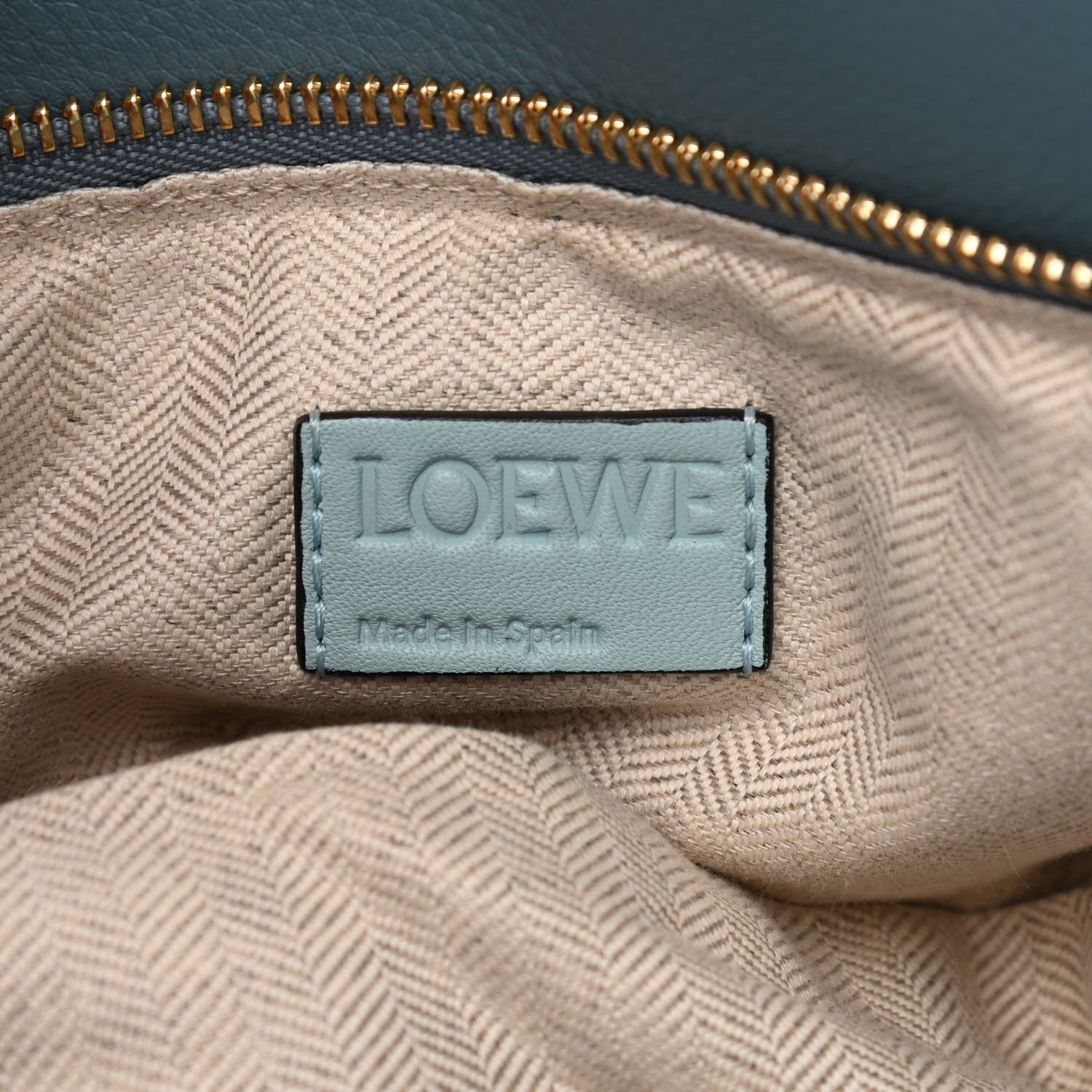 Loewe Calfskin Medium Puzzle Bag Aqua Light Blue Stone Blue 6 of 10