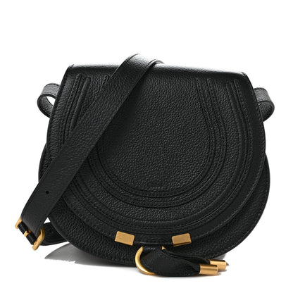 Chloe Calfskin Mini Marcie Round Crossbody Bag Black 1 of 9