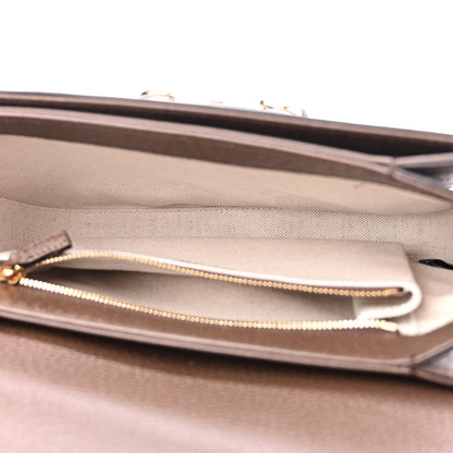 Gucci Monogram Jumbo GG Textured Dollar Calfskin Embroidered Horsebit 1955 Shoulder Bag Camel Ebony New Acero Multicolor 5 of 11