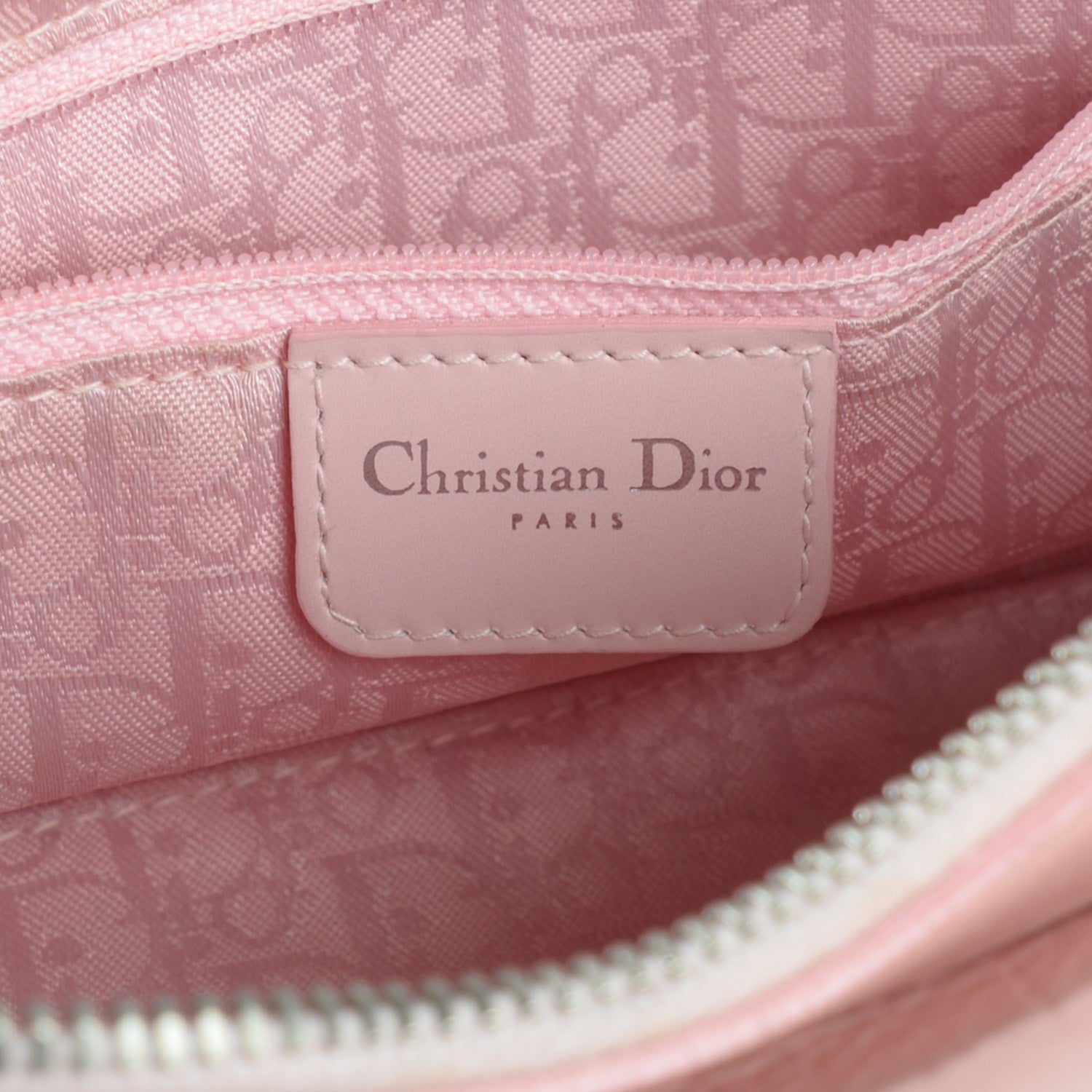 Christian Dior Calfskin Cannage Stitched Small East West Lady Dior Pink 6 of 7