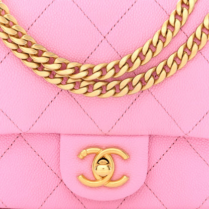 Chanel Caviar Quilted Mini Sweetheart Flap Lilac 8 of 11