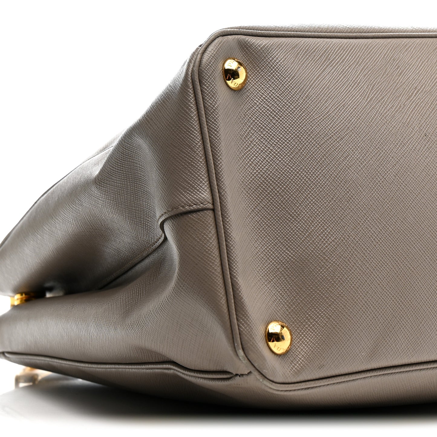Saffiano Lux Large Galleria Double Zip Tote Argilla