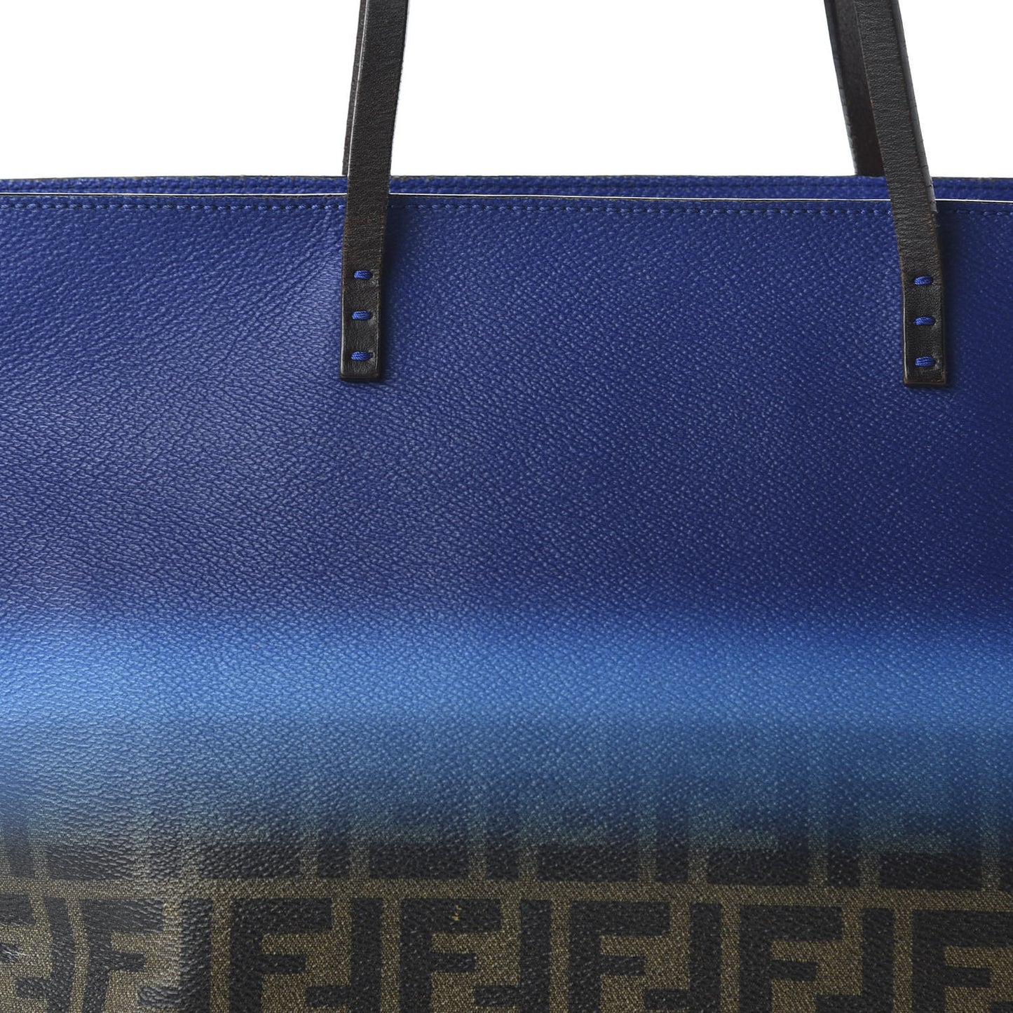 Ombre Zucca Spalmati Medium Roll Tote Tobacco Turquoise