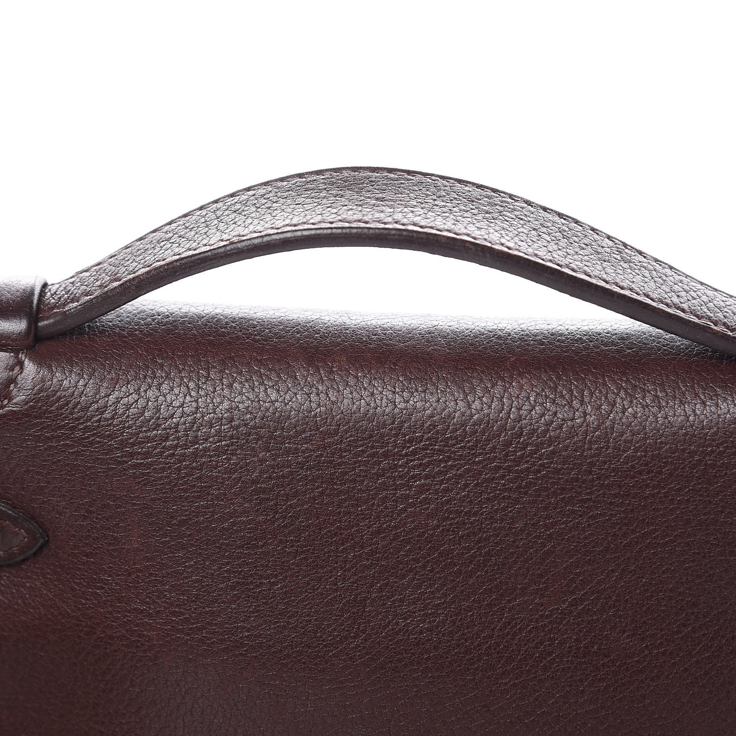 Hermes Evergrain Kelly Pochette Clutch Havane 23 of 24