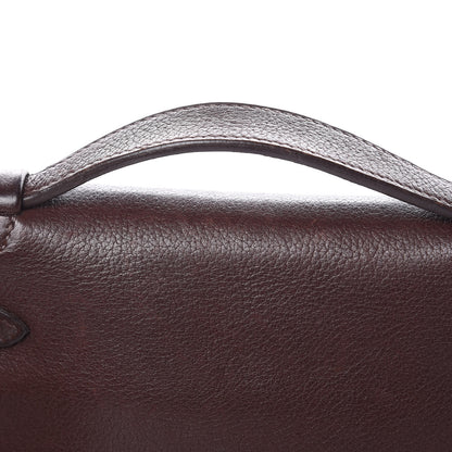 Hermes Evergrain Kelly Pochette Clutch Havane 23 of 24