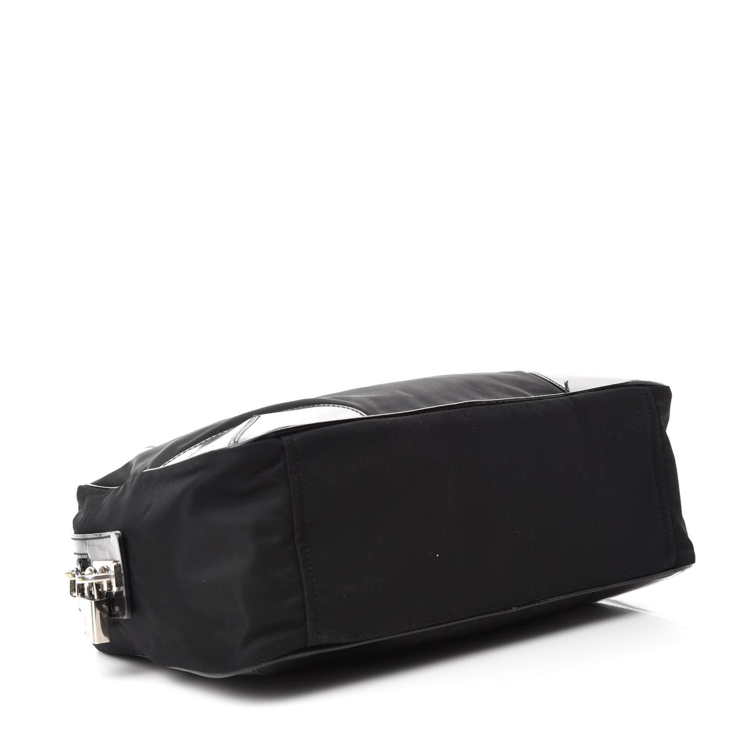 Tessuto Nylon Vernice Bauletto Black