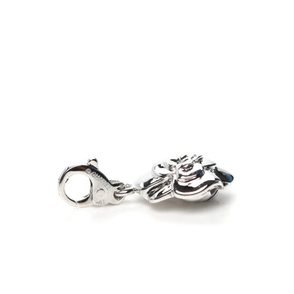Chanel 18K White Gold Camellia Flower Charm 3 of 4