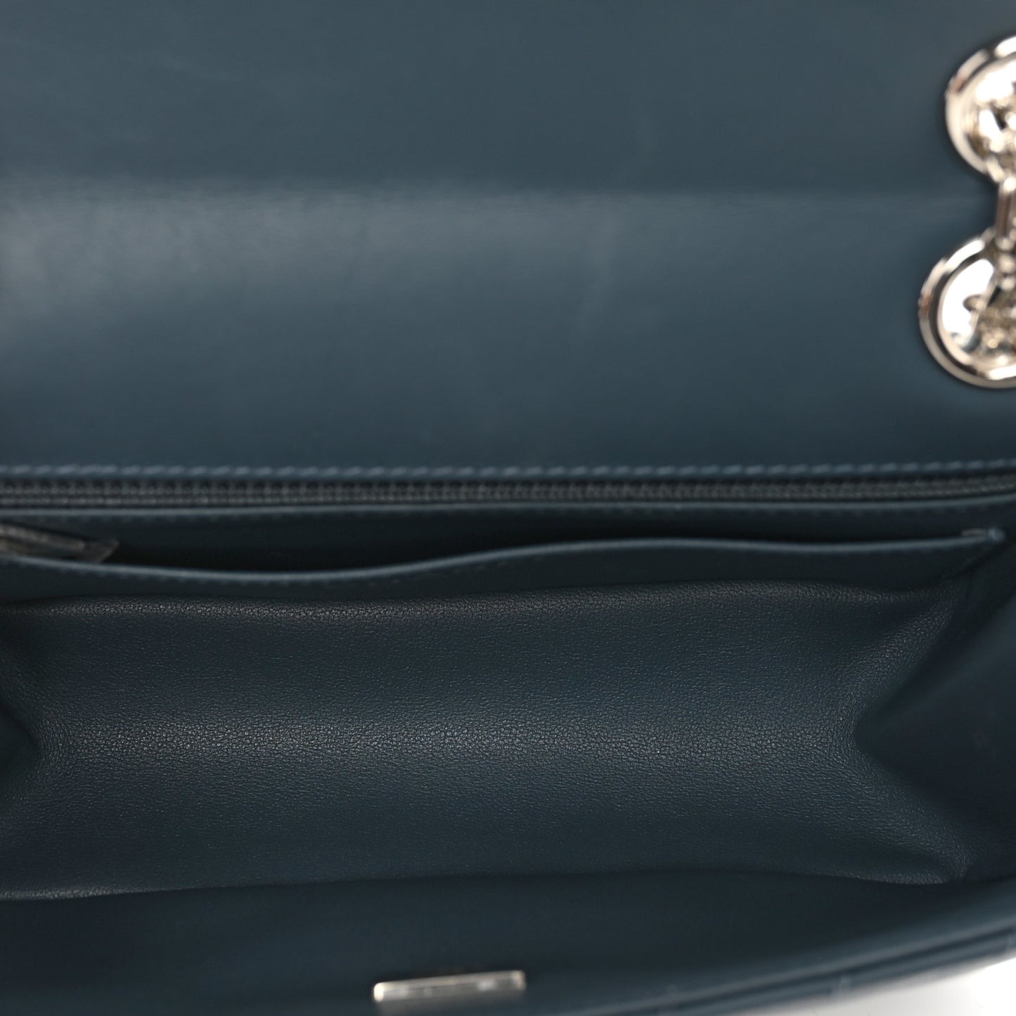 Aged Calfskin Chevron Quilted 2.55 Reissue Mini Flap Blue
