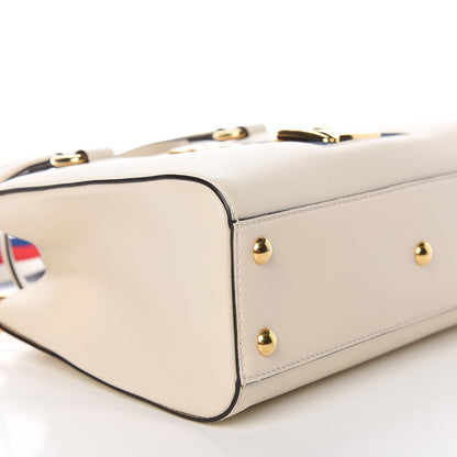 Gucci Calfskin Medium Sylvie Top Handle Tote White 7 of 11