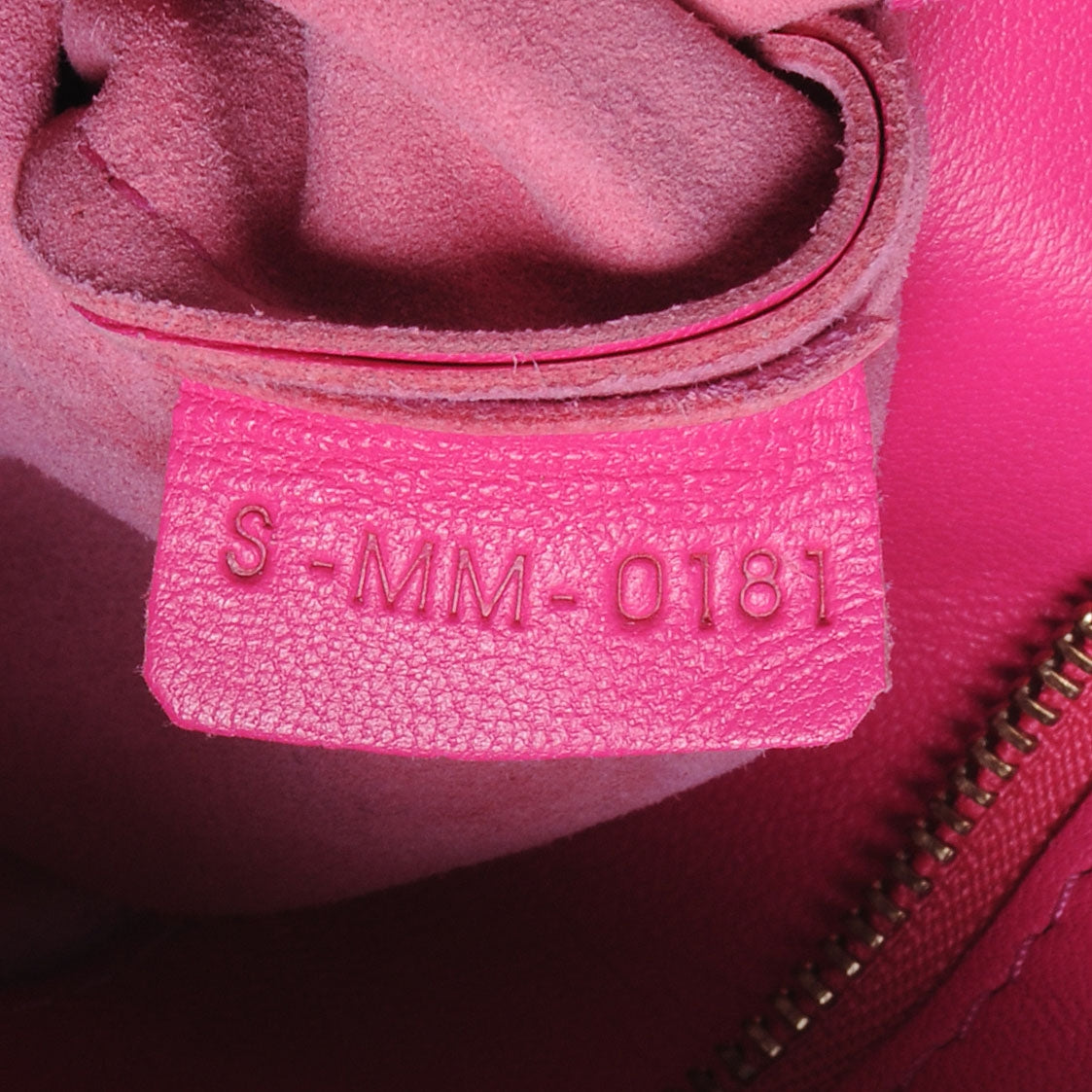 Leather Horizontal Cabas Fuschia