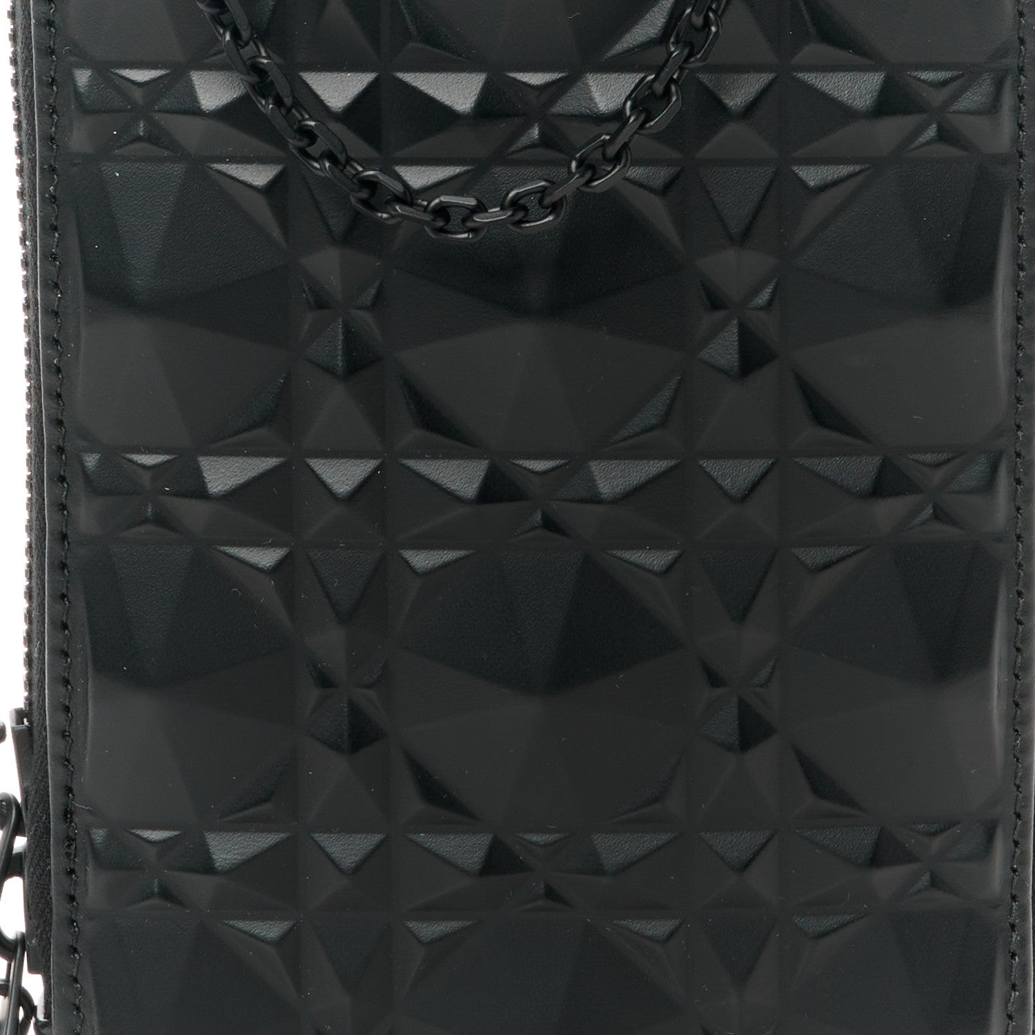 Christian Dior Calfskin Cannage Diamond Cannage Phone Holder Black 8 of 10
