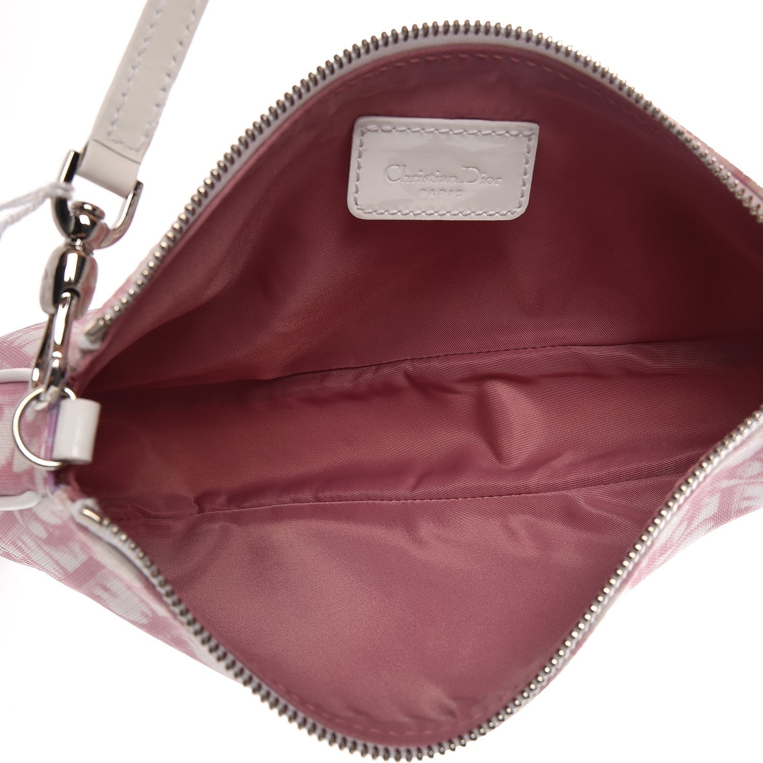 Christian Dior Monogram Mini Saddle Pochette Pink 5 of 7